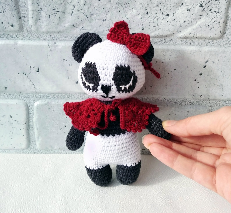 Amigurumi panda pattern crochet panda bear couple english printable pdf