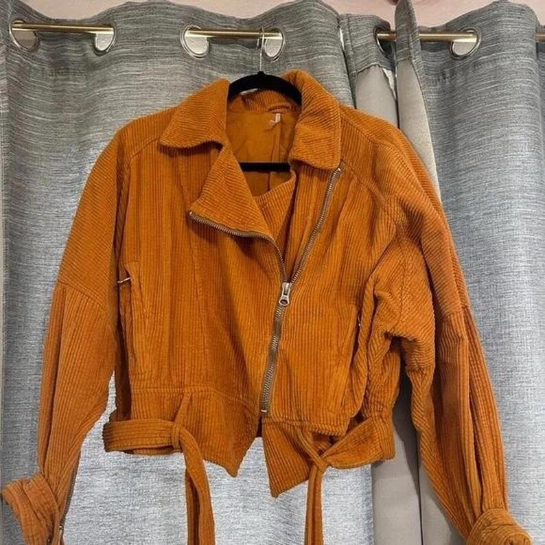 Chaqueta de pana naranja de Free People imagen 2
