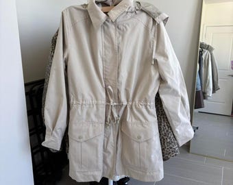 Vintage beige raincoat trench coat