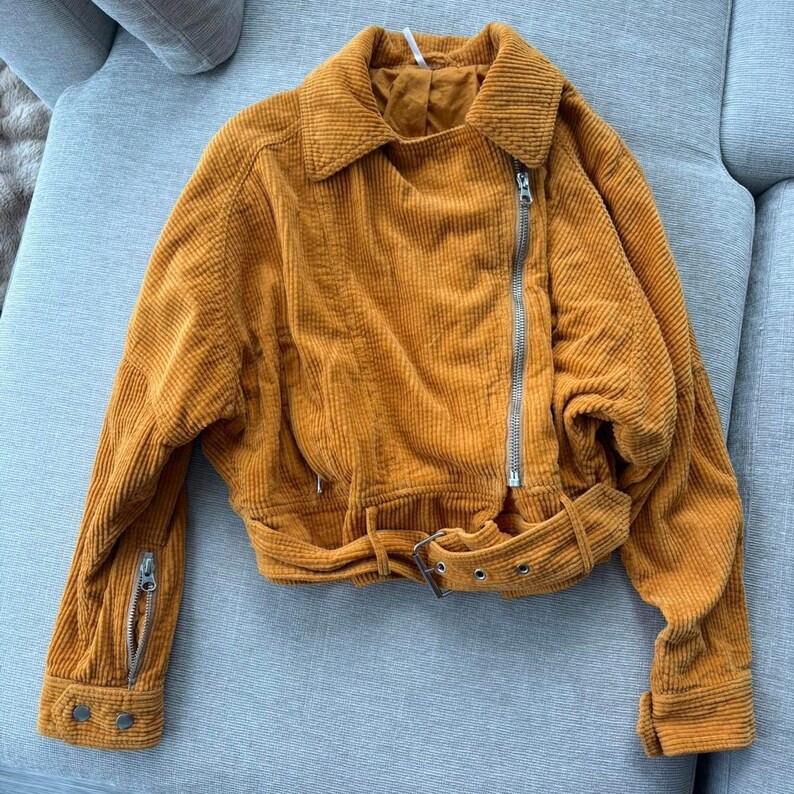 Chaqueta de pana naranja de Free People imagen 3