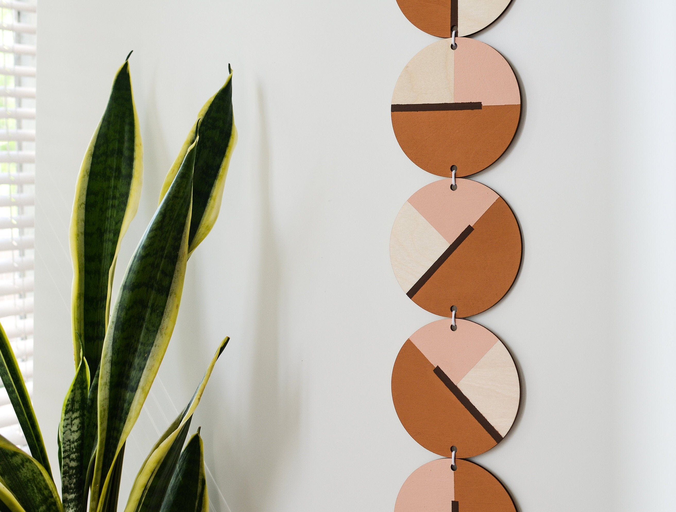 Terracotta Wall Hanging Modern Wall Hanging Long Mid Century Etsy