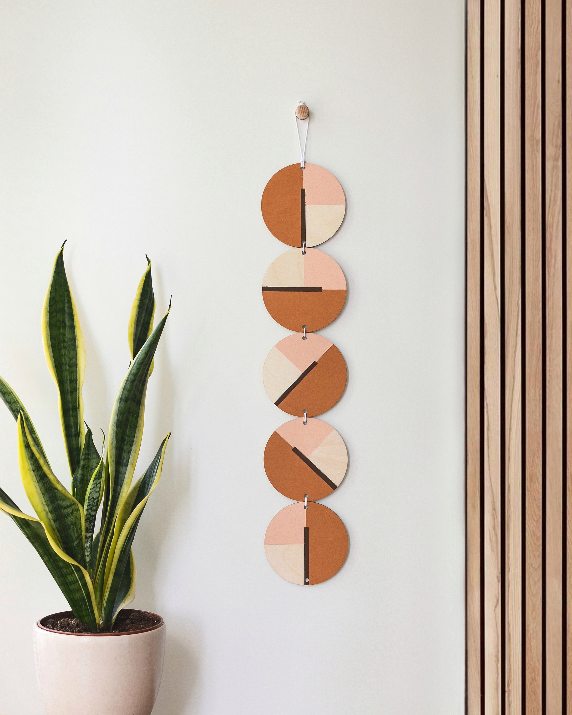 Terracotta Wall Hanging Modern Wall Hanging Long Mid Century Etsy