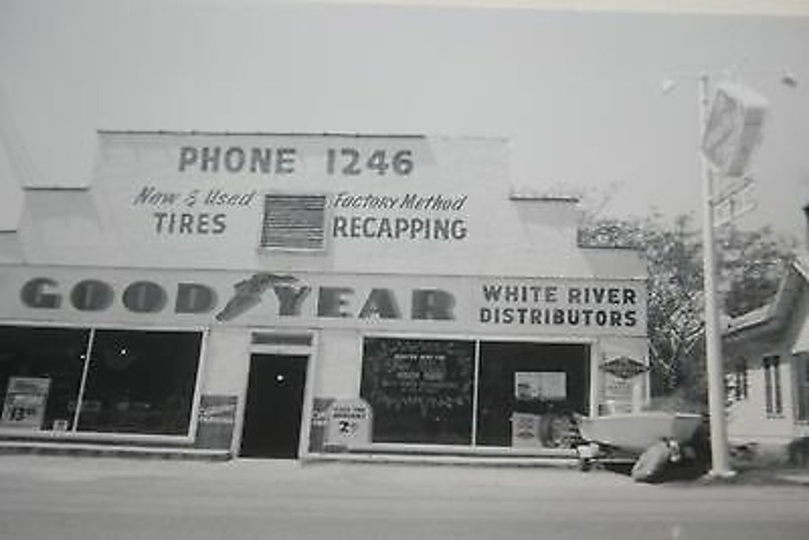 1970s Reprint Of 1940s Goodyear Tire Store Black & White Etsy