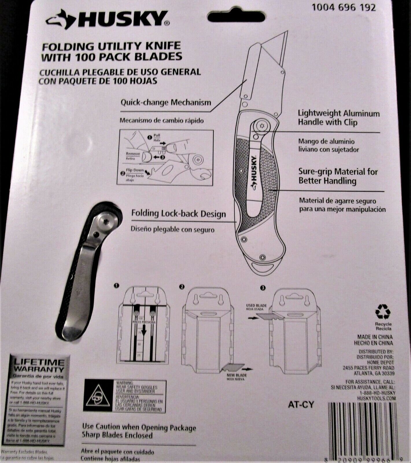 2 HUSKY Pro Folding Utility Knives Aluminum Handle 200 Etsy