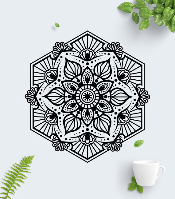 Download Hexa Mandala Mandala Svg File Mandala Monogram Svg Mandala Etsy