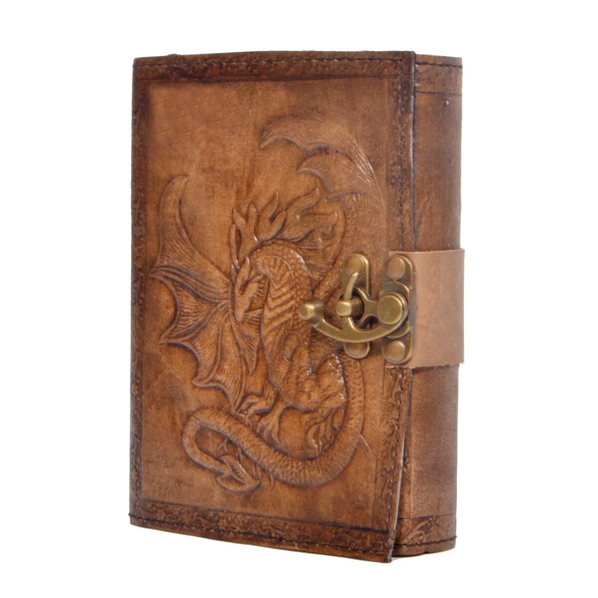 Dragon Embossed Leather Journal Personal Organizer Notebook Etsy