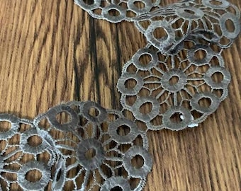 4.6m Polyester Guipure Gallon Chintzed