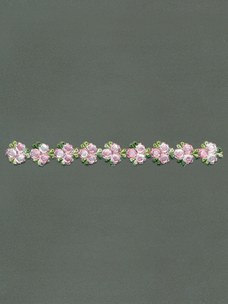 Polyester Organdy Embroidered Trim, 6.75m - Etsy