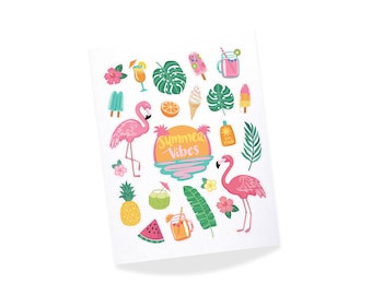 Tropical Summer Sticker Sheet