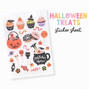 Feuille d'autocollants pour Halloween