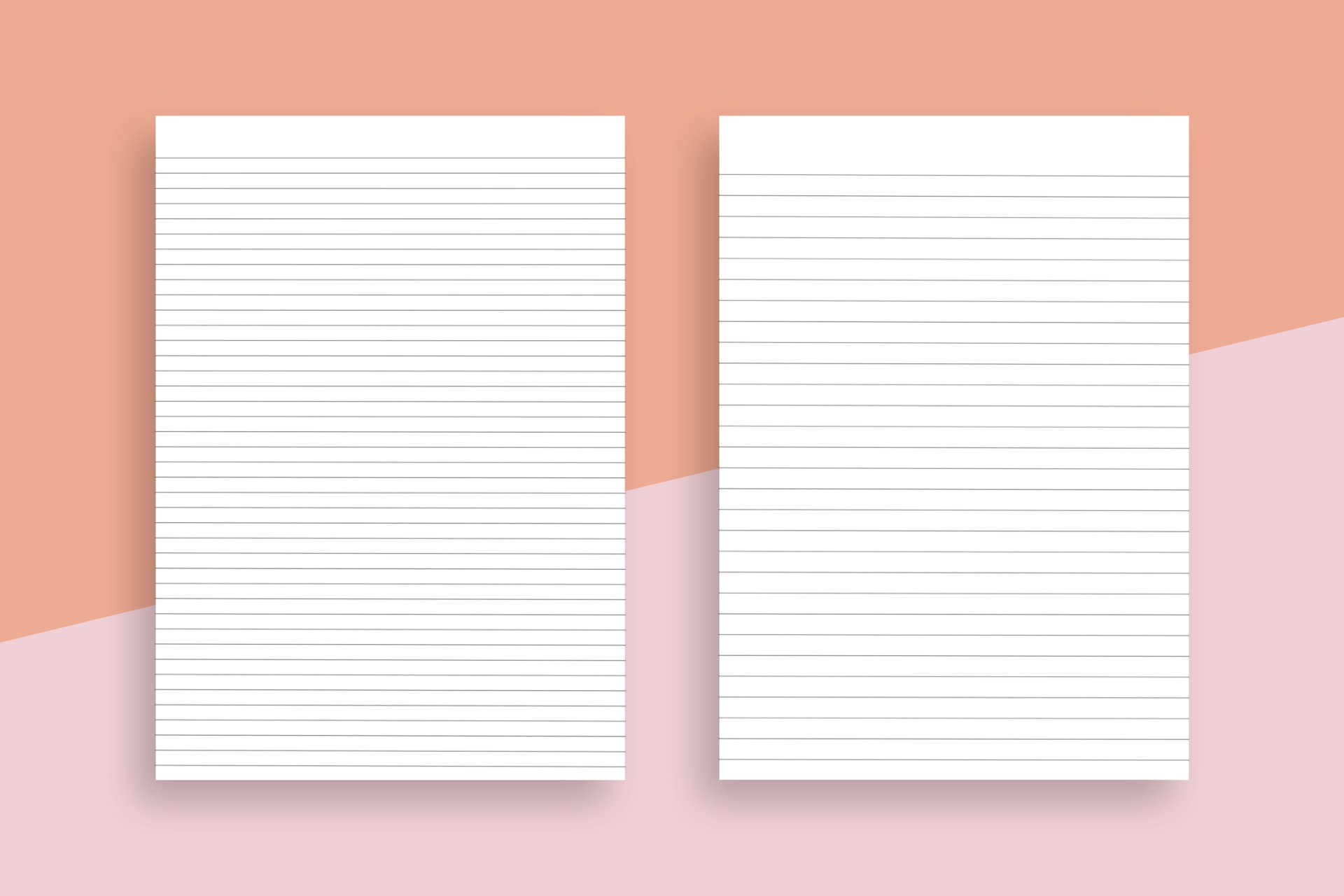 Ruled Page Stickers - Ruled Page Pngs - Transparent Ruled Pages - Ruled ...
