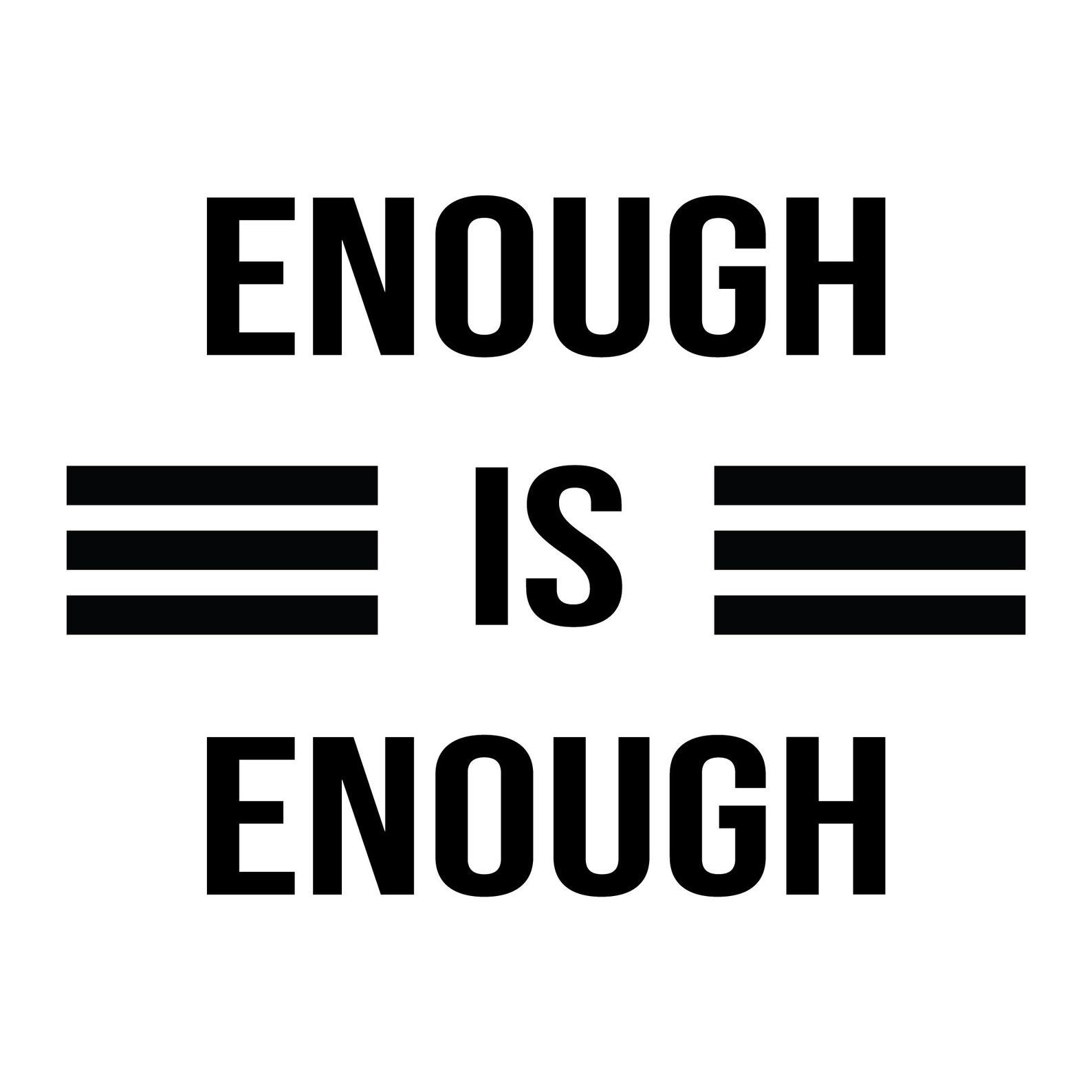 Enough is Enough Striped Text Svg Ai Pdf Png Eps Psd Dwg Dxf | Etsy