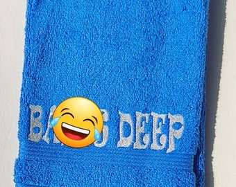 B**** Deep | Embroidered Bathroom Hand Towels