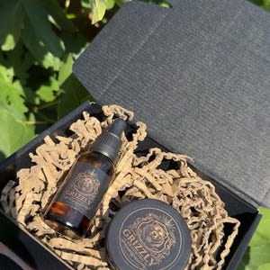 Grizzly Grooming 30ml Beard Oil and 50ml Balm Set | Men's Luxury Beard Care