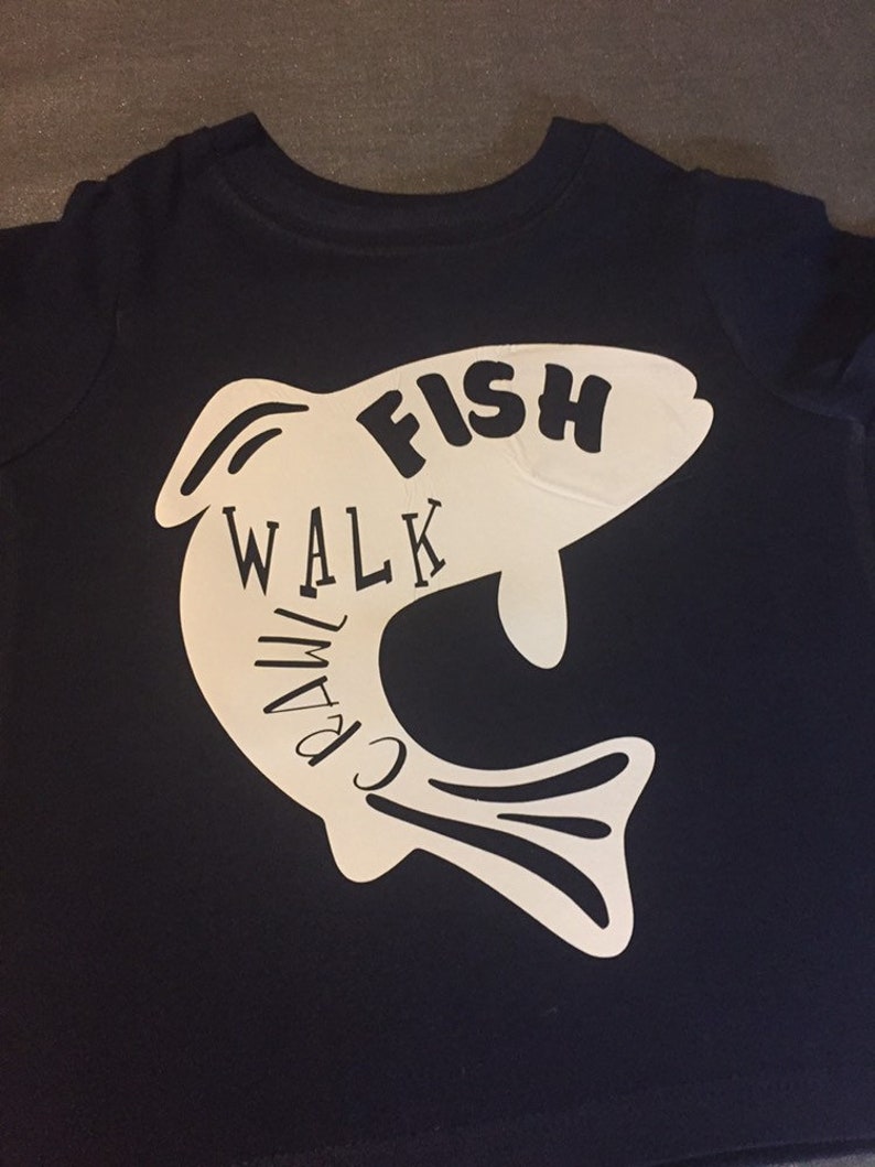 Crawl Walk Fish Baby Bandana Bib