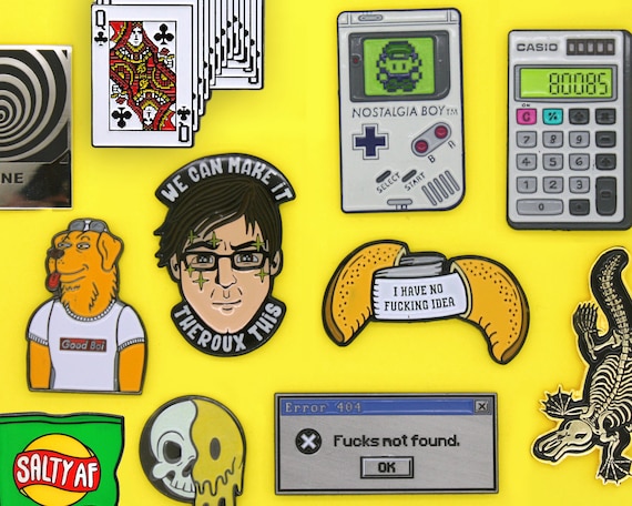 Seconds SALE Enamel Pin Badges Designer Lapel Pins Etsy UK