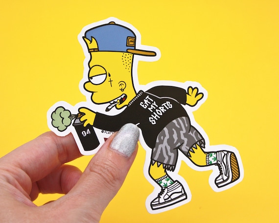 Sad Bart Simpson Stickers for Sale
