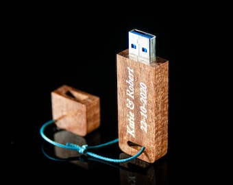 Mahogany 16GB32GB Handmade personalized wooden USB Flash Drive with box Custom USB