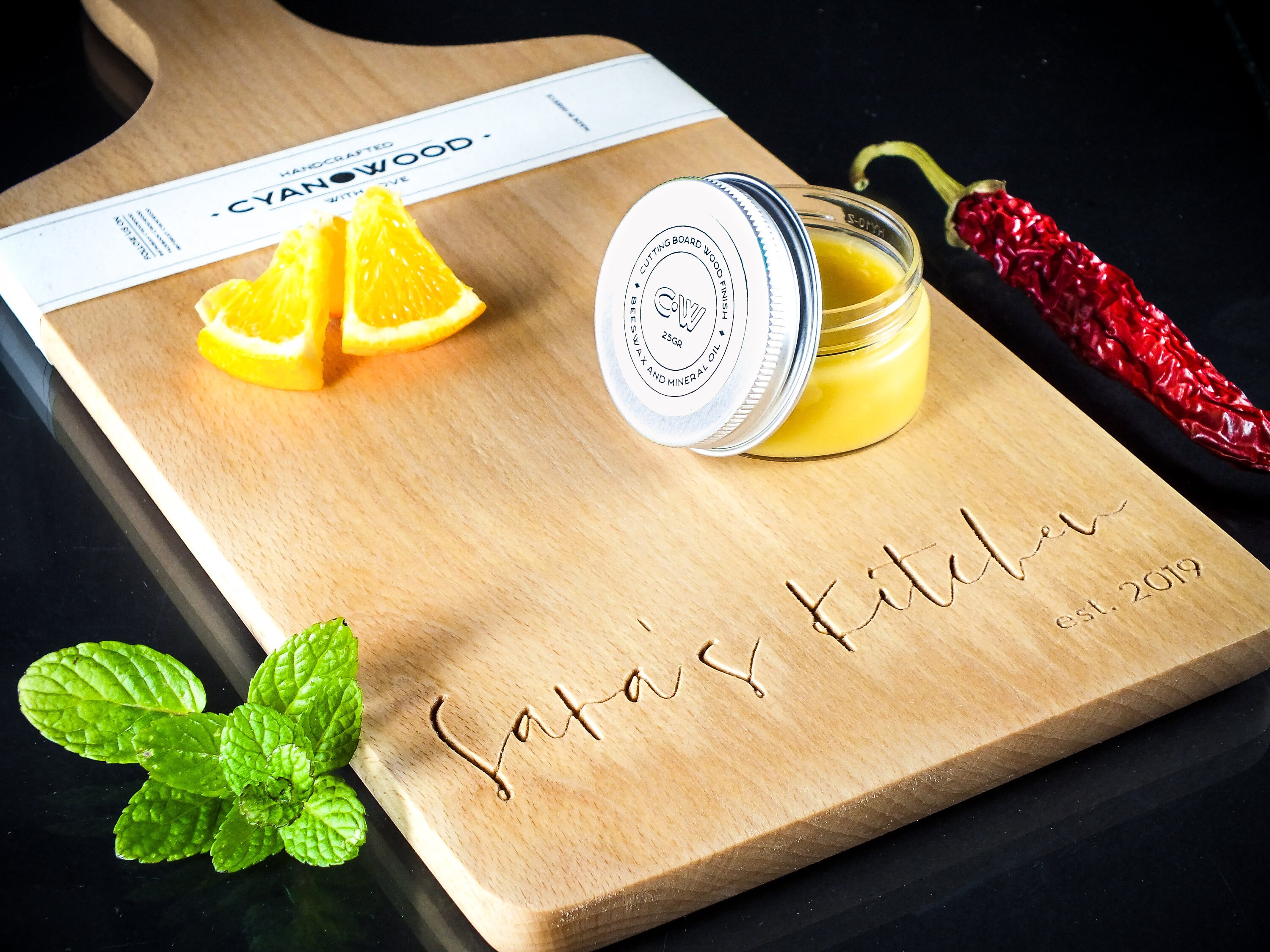 Personalized Cutting Board Wax Polish Engraved Chopping Etsy