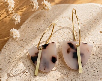 FEEL GOOD Hoop - elegant earring in gold (18k gold plated) or silver (304 stainless steel) / Creole //Statement earring