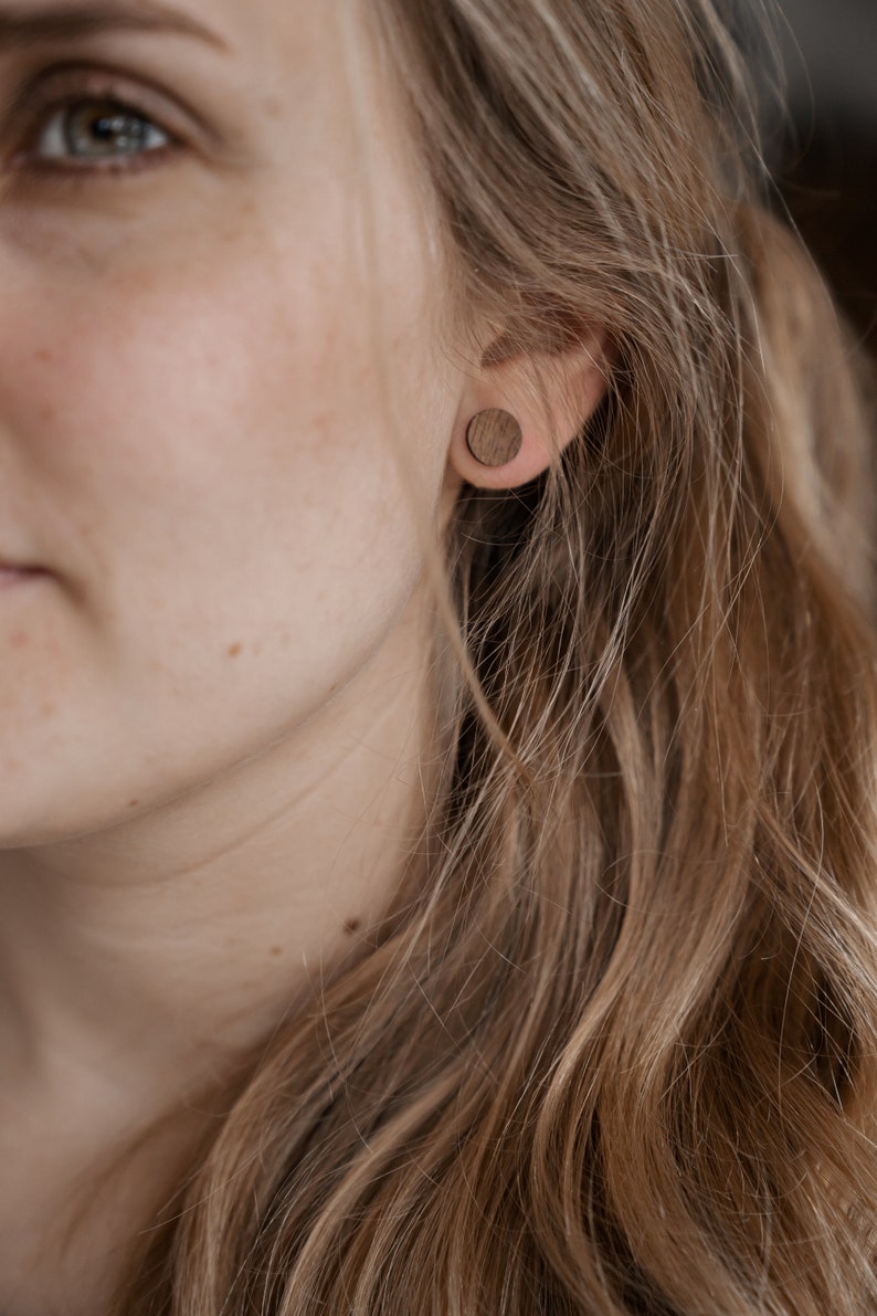 Wood Earring American Walnut image 8