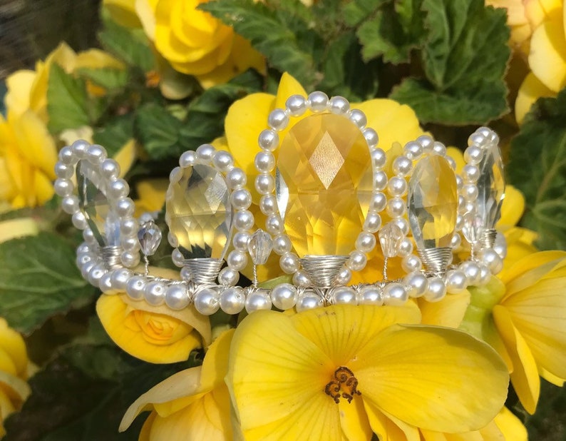 Bridal Tiara Pearl and Crystal Tiara Pearl Tiara Crystal Etsy