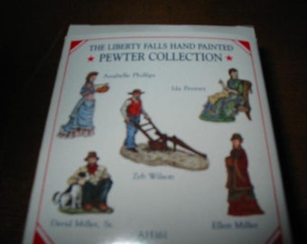 Liberty Falls Pewter Collection 5 Miniature accessory pieces NIB