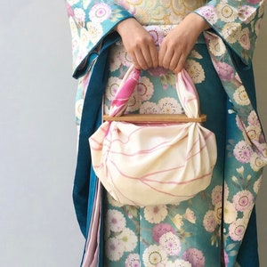 Furoshiki Patchin Eiche / Holz Henkel / Furoshikitasche Henkel/ Furoshiki-Accessoire / Japandesign Kyoto manufaktur/Kimonoaccessoire/kawaii Bild 2