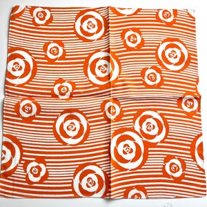 Furoshiki S Isamonyo Tsubaki Orange Bleu/Tissu Furoshiki/Tissu cadeau/Emballage durable/Zerowaste Noël/Japan Love/Camélia japonais image 7