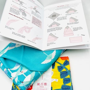 Furoshiki DIY Set / Furoshikitasche / nachhaltige Geschenkverpackung/ Do it yourself Set/ Geschenkset/ ökologische Weihnachtsgeschenk Bild 7