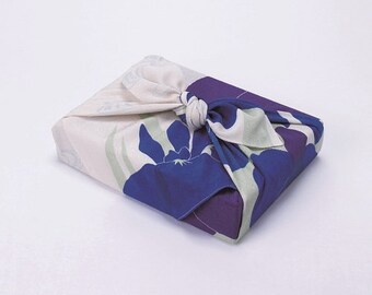 Furoshiki 70 Koetsu Chirimen Yuzen Dyeing | Iris Gray