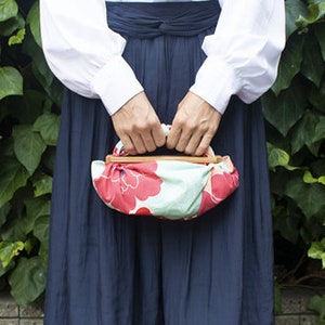 Furoshiki Patchin Black Walnut Wooden Handle / Furoshiki accessories/ Furoshiki accessories/ kimono accessories/ wooden handle/ bag handle/Musubi klein