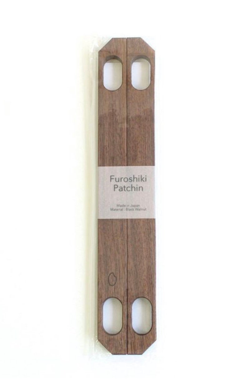 Furoshiki Patchin Manico in legno di noce nera / Accessori Furoshiki/ Accessori Furoshiki/ accessori kimono/ manico in legno/ manico borsa/Musubi Groß
