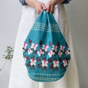 Furoshiki L  90 Yumeji Takehisa | Dokudami/Nachhaltigverpacken/Geschenktuch/Japan tradition