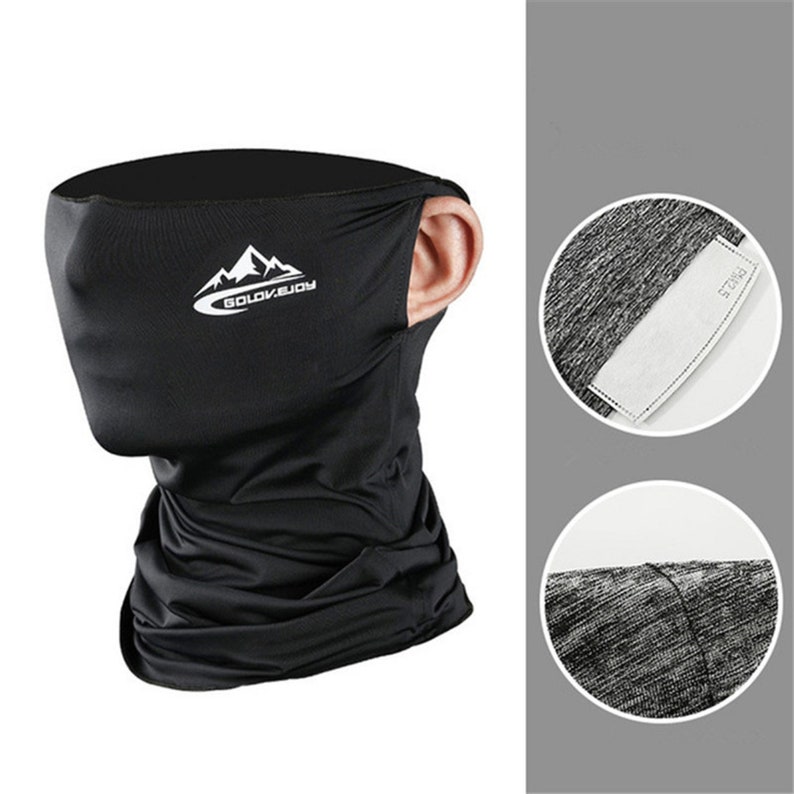 Multi-purpose Neck Gaiter Face Cover Washable Ice silk | Etsy
