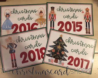 christmas card book etsy christmas card book