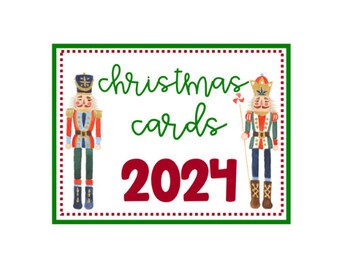 Christmas Card Cover - 2024 Nutcracker - Digital Download - Printable - Print at Home