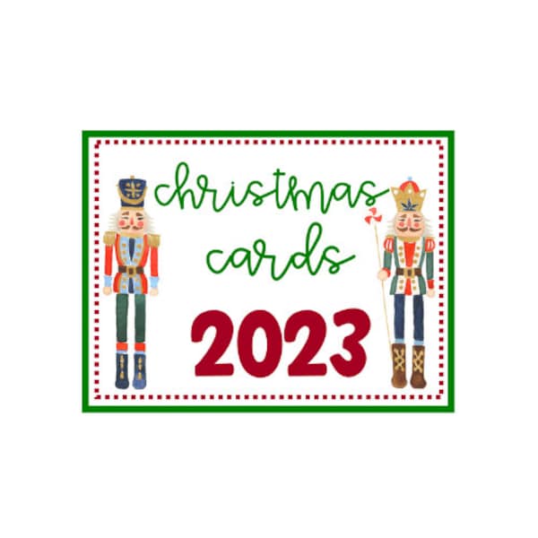 Christmas Card Cover - 2023 Nutcracker - Digital Download - Printable - Print at Home