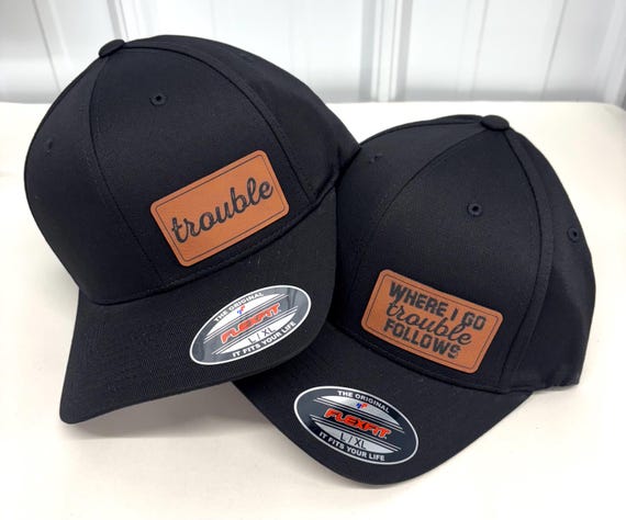 Juego de gorras Trouble, gorra FlexFit, gorra divertida, regalo