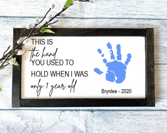 Custom Handprint Gift, DIY Child's Handprint, Father's Day Gift