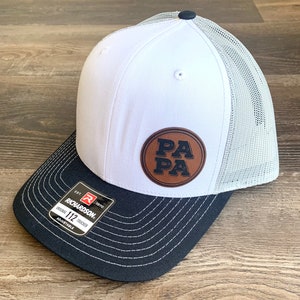 Papa Hat, Richardson 112 Trucker Hat, Grandpa Hat, Gift for Man, Man&#39;s Hat, Father’s Day gift, Trucker Hat for Grandpa