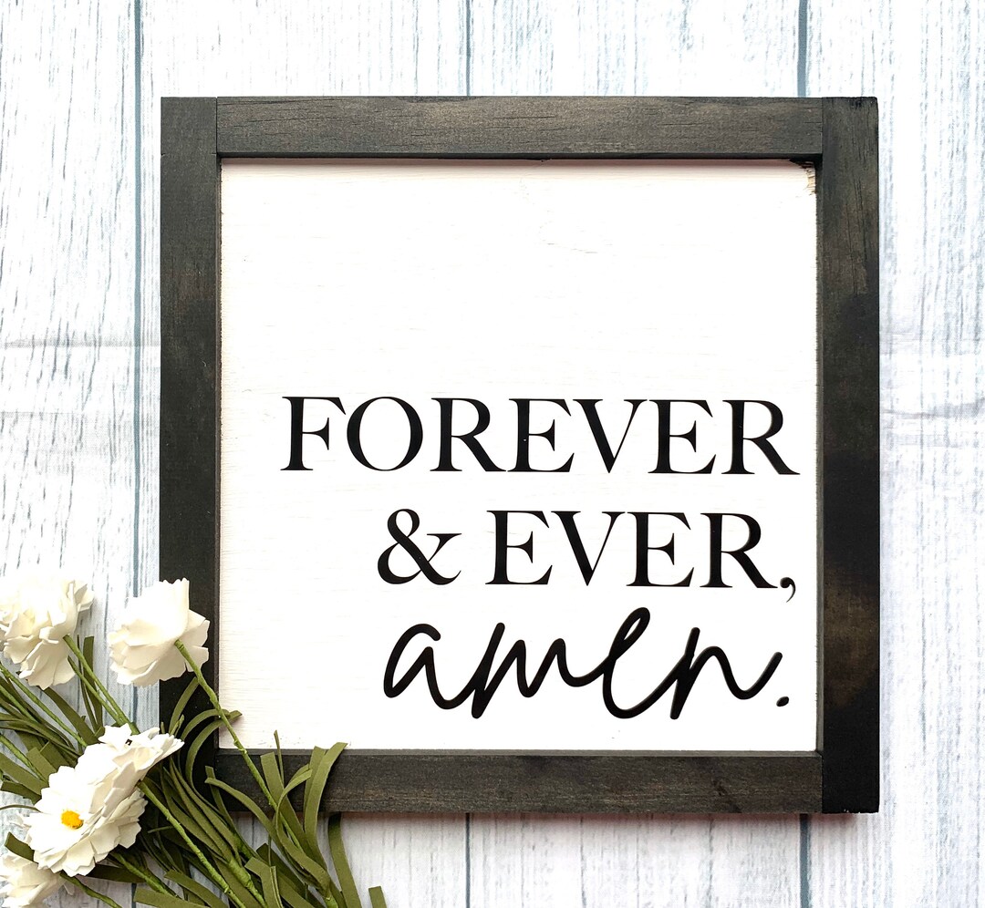 Forever and Ever Amen Wooden Sign, Wedding Sign, Wedding Decor, Love