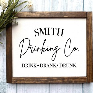 Drinking Farmhouse Wooden Sign, Man Cave Decor, Bar Sign, Housewarming Gift, Home Decor, Gift, Rustic Home Decor, Farmhouse Sign