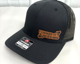 I Licked It So It’s Mine Hat, Richardson 112 Trucker Hat, Funny Hat, Gift for Man, Gift for Husband, Boyfriend gift, Trucker Hat for Dad