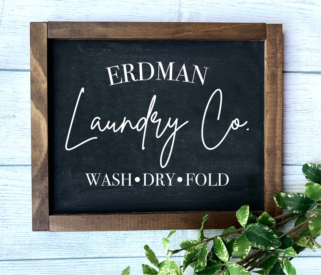 Laundry Farmhouse Wooden Sign, Laundry Room Decor, Laundry Room Sign ...