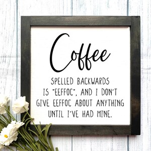 Coffee Bar Wooden Sign, Coffee Sign, Wooden Sign, Kitchen Decor, Home Decor, Farmhouse Sign, Boho Farmhouse, Boho Sign, Coffee Lover Gift