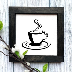 Coffee Wooden Sign, Coffee Sign, Kitchen Sign, Wooden Sign, Home Decor, Kitchen Decor, Tiered Tray Decor, Dining Room Decor, Coffee Decor