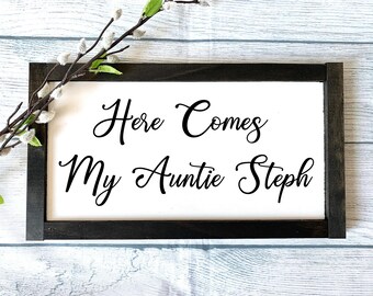 Custom Here Comes Wedding Sign, Wedding Wooden Sign, Wedding Ceremony Prop, Wedding Sign, Country Wedding, Rustic Wedding
