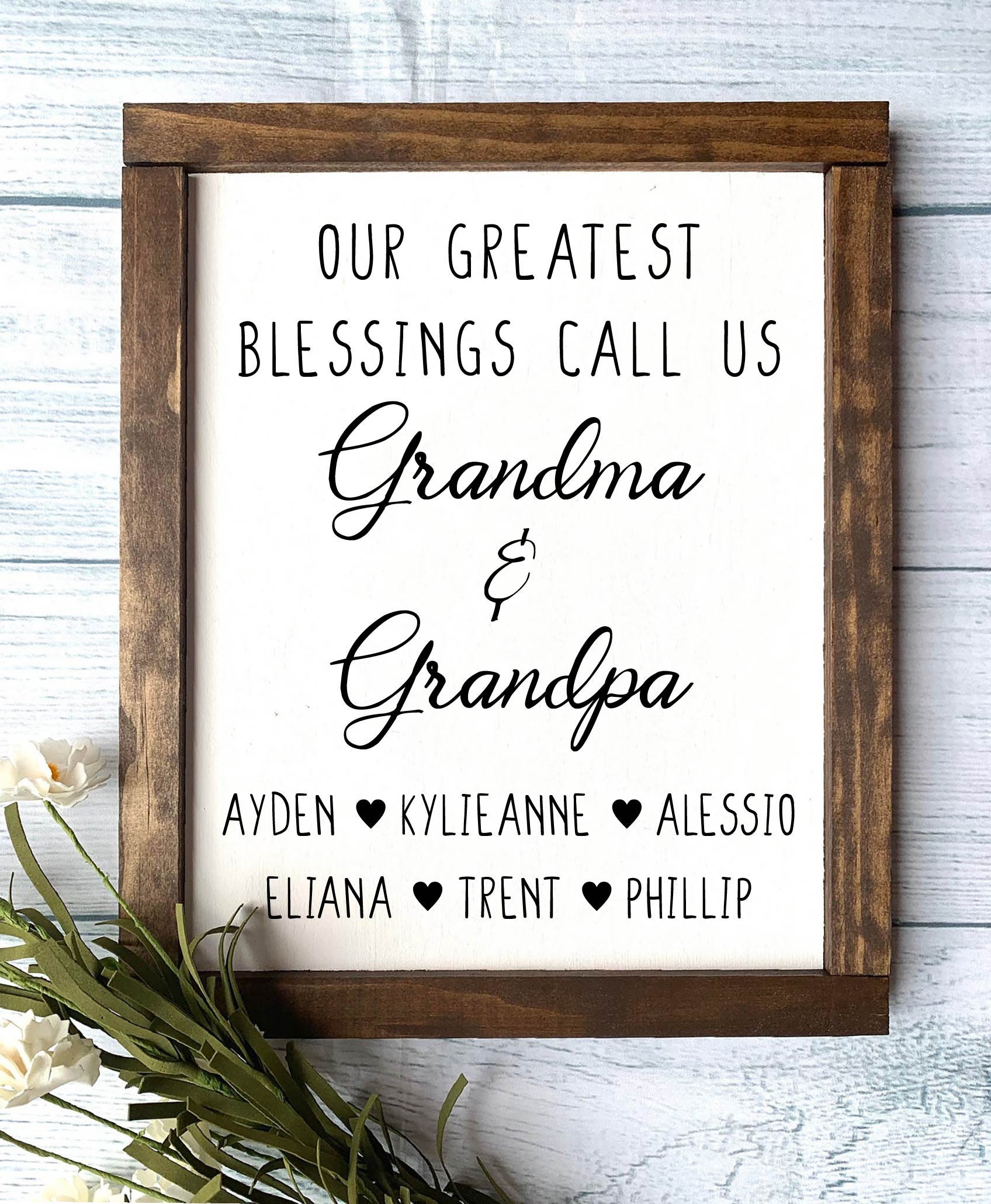 Grandma & Grandpa Christmas Pajamas. Custom Grandparents 