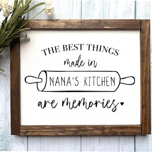Nana&#39;s Kitchen Wooden Sign, Kitchen Decor, Kitchen Sign, Gift for Grandma, Mother&#39;s Day Gift, Gifts for Grandma, Gifts under 25